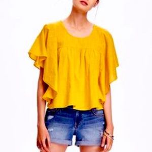 Sunny Flutter-Sleeve Top